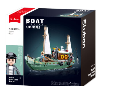 Sluban Deep Sea Fishing Boat "Ellie" (B1119) – 610-Piece Deep-Sea Adventure Set