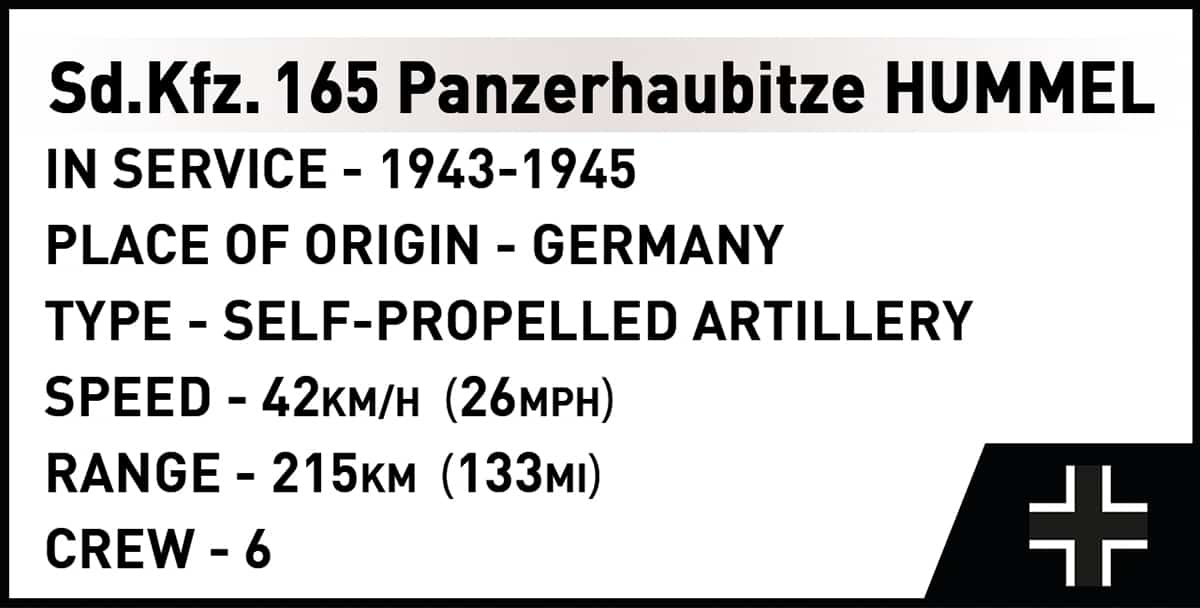 COBI Panzerhaubitze Hummel #2663: WW2 Self-Propelled Artillery Brick Set Kit - Image 2