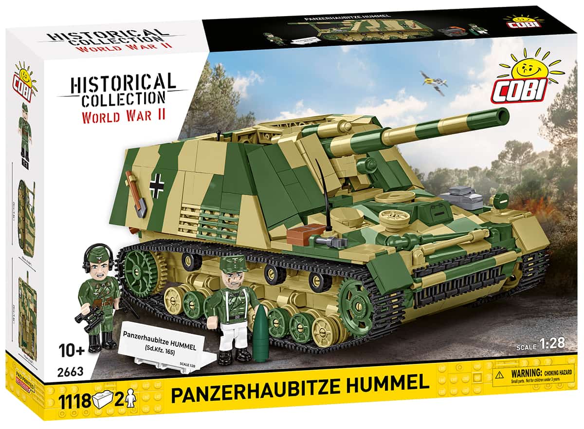COBI Panzerhaubitze Hummel #2663: WW2 Self-Propelled Artillery Brick Set Kit
