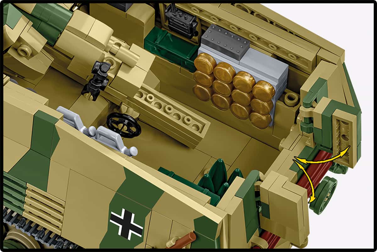 COBI Panzerhaubitze Hummel #2663: WW2 Self-Propelled Artillery Brick Set Kit - Image 5