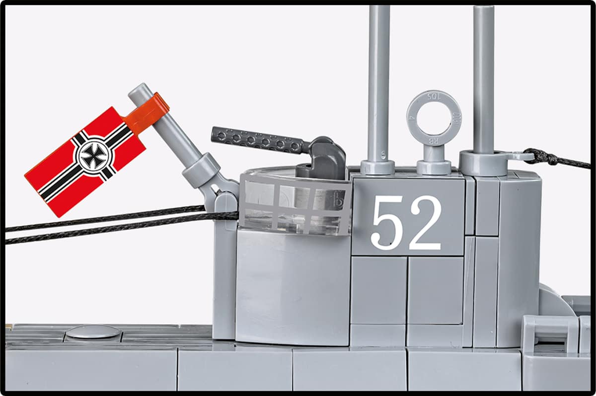 COBI U-52 U-Boat Type VIIB Model #4852 (WW2 Naval Bricks) - Image 4