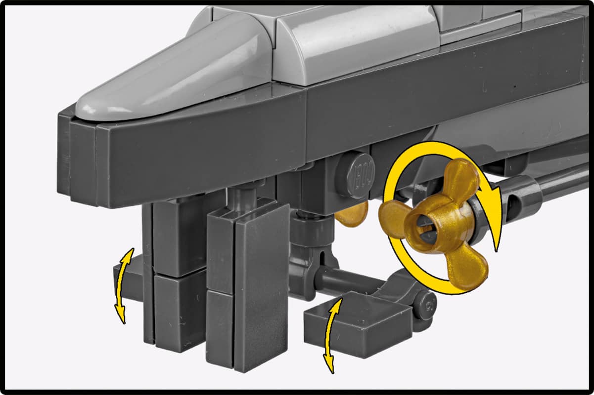 COBI U-52 U-Boat Type VIIB Model #4852 (WW2 Naval Bricks) - Image 5
