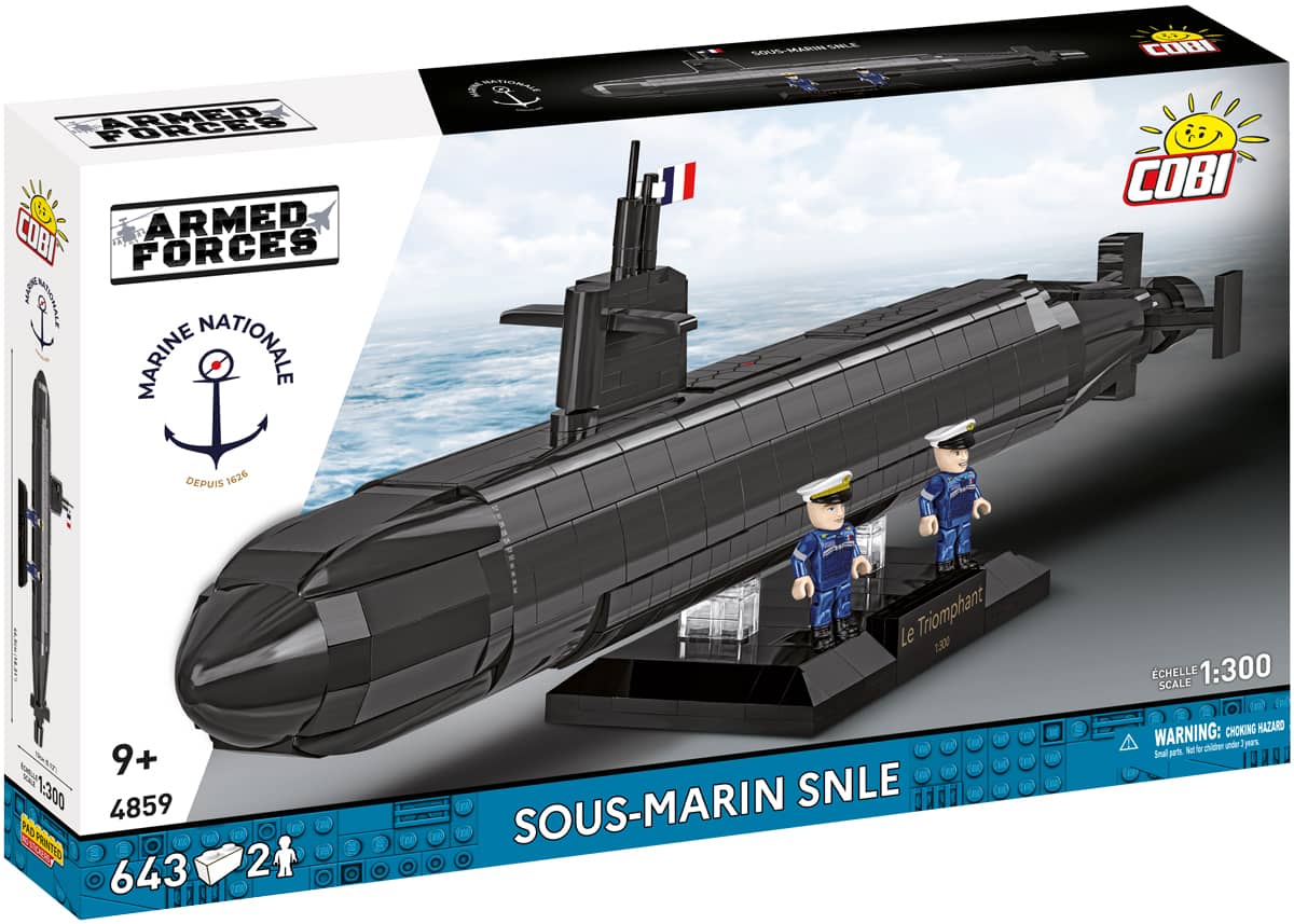 COBI Sous-Marin SNLE Submarine: Le Triomphant-Class Brick Model (Set #4859)