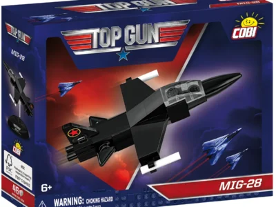COBI Top Gun MIG-28 #5924 box front with black fighter aircraft artwork